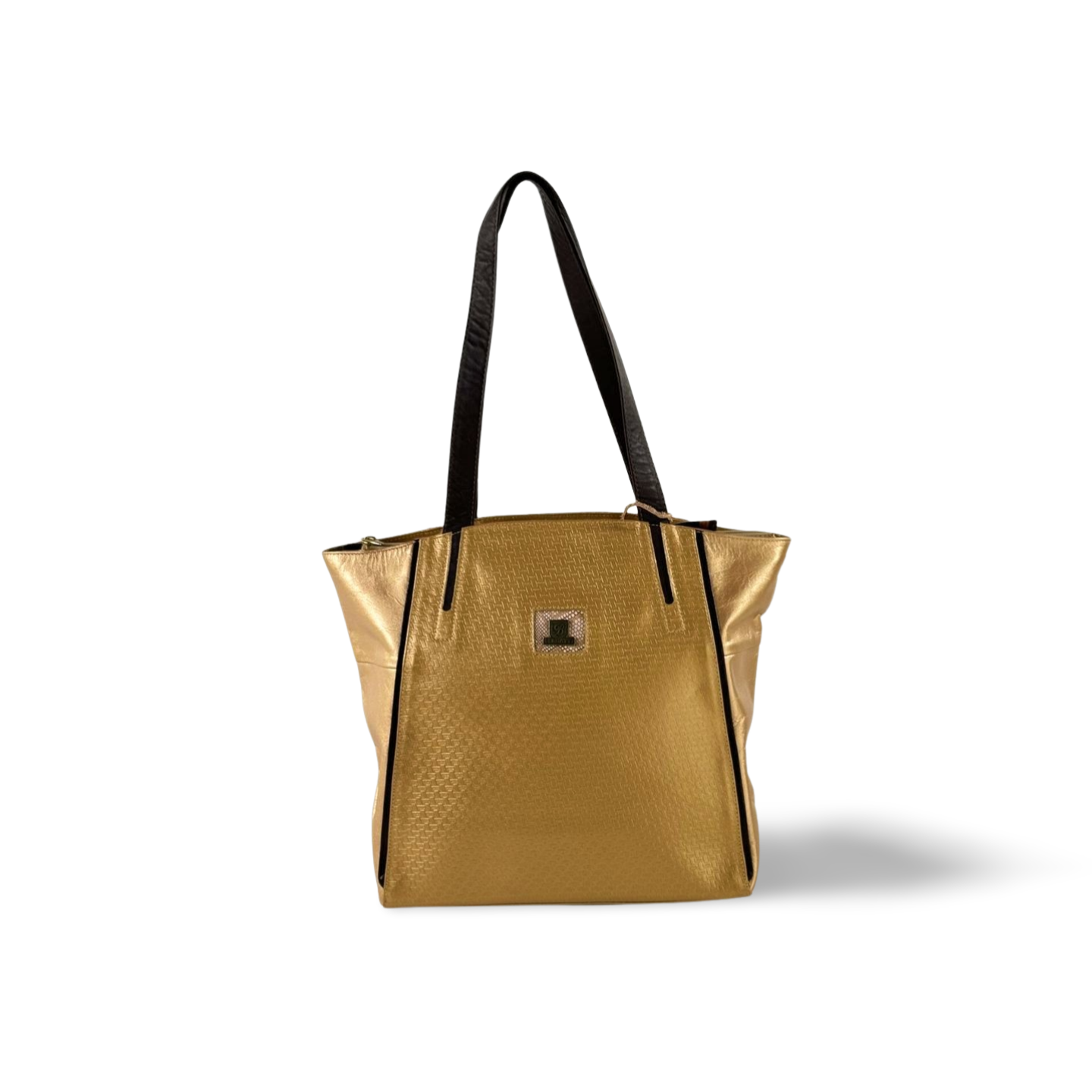 Bolso Tote Dorado Brillante